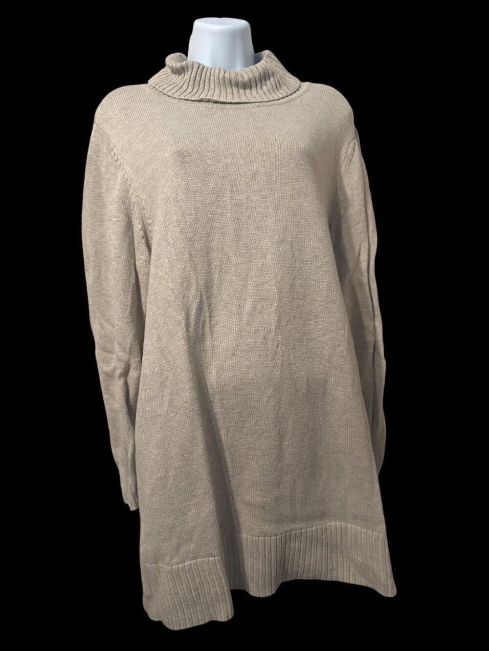 Joan Rivers Stone Turtleneck Sz XL Hi-Low